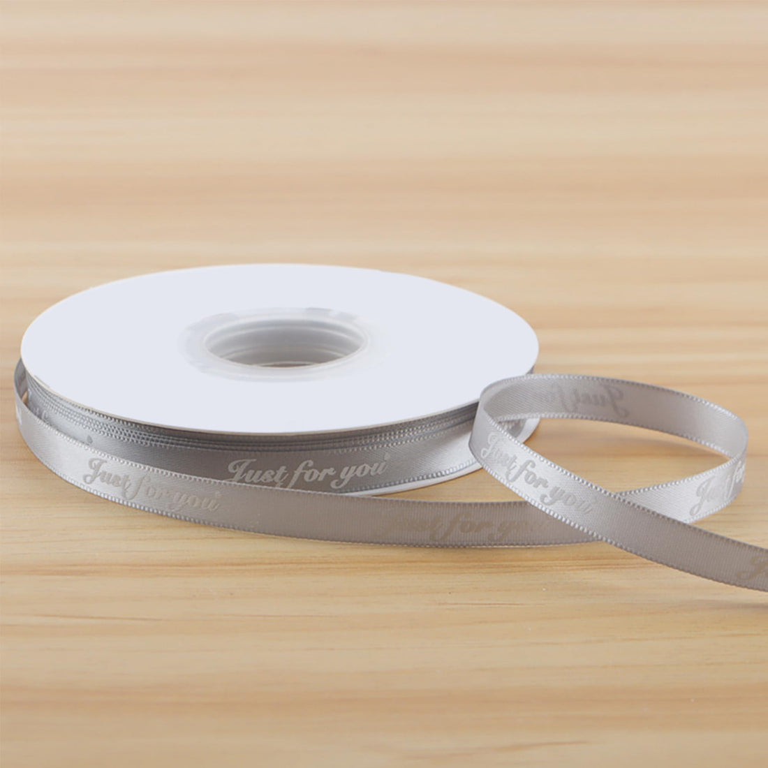 Gray Ribbon for Bouquet Wrapping