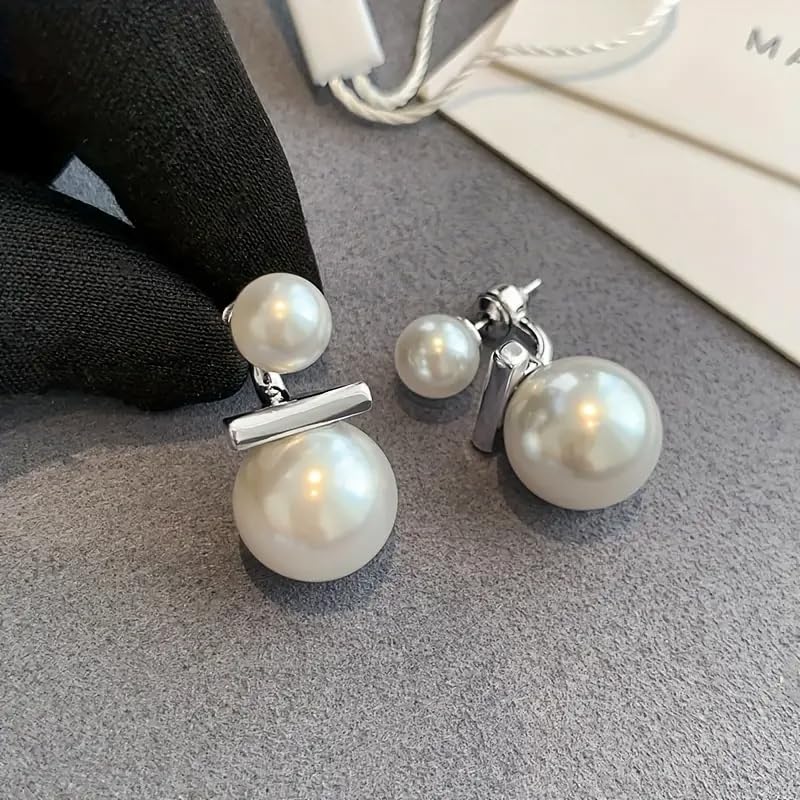 Bohemian Baroque Pearl Earrings in 925 Silver