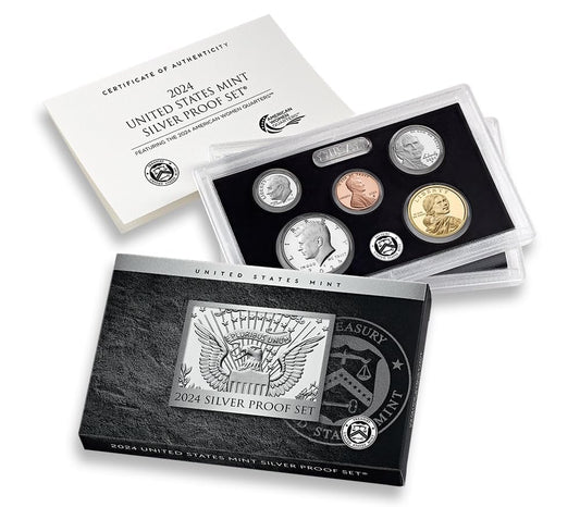 2024 S 2024 Silver Proof Set 10 Coin 24RH Collection US Mint Proof.