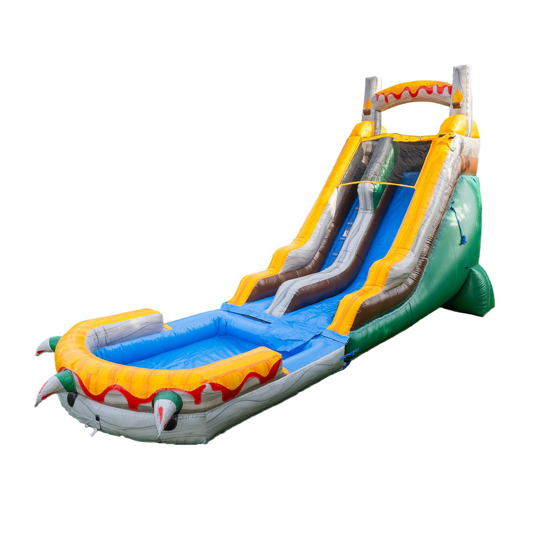 Herokiddo T-Rex 18' Water Slide with Detachable Pool for Kids and Adults