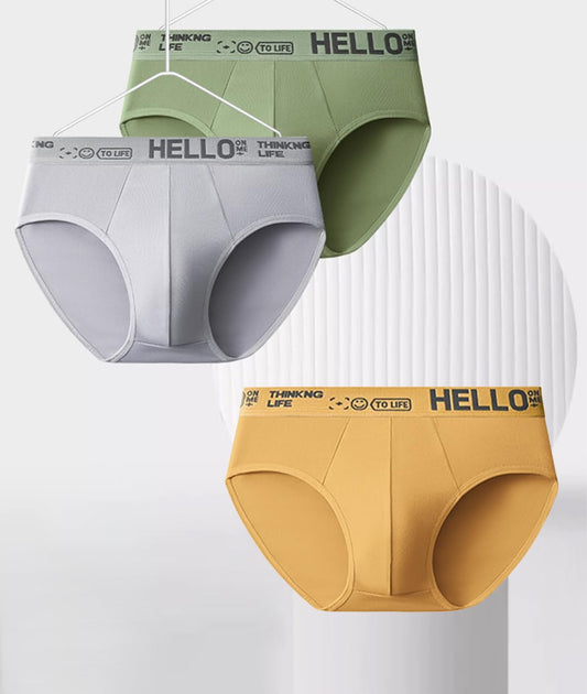 Soft Breathable Men's Boxer Briefs 3-Pack