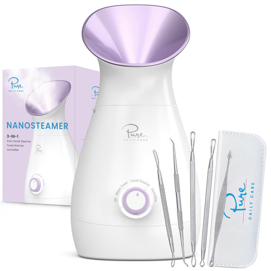 Nano Ionic Steamer for Beautiful Skin, Pore Unclogging and Humidification.