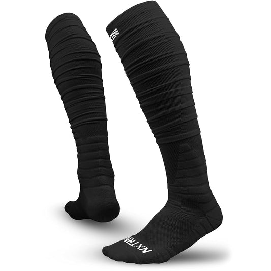 Nxtrnd XTD Scrunch Football Socks, Extra Long Padded Sport Socks for Men ⁘ Boys.