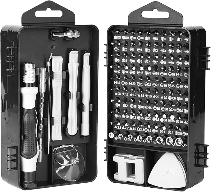 Precision Screwdriver Set Repair Kit with Multiple Bits and Accessories