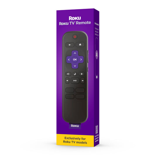 Roku Remote (Official Manufacturer Product) | TV Remote Control with TV Controls, Simple Setup, ⁘ Pre-Set App Shortcuts ...