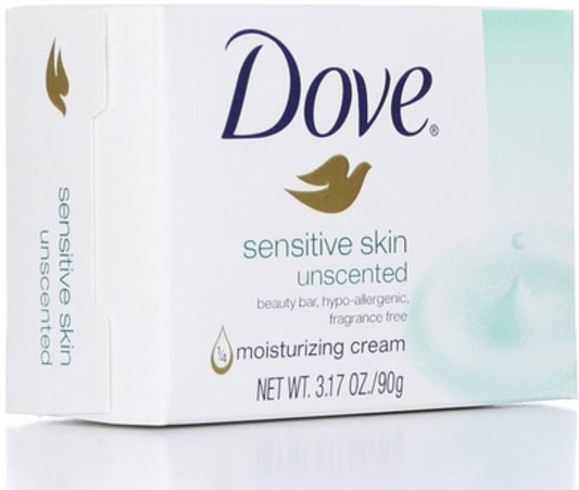 Dove Bar Soap for Sensitive Skin 3.15 oz (Pack of 4).