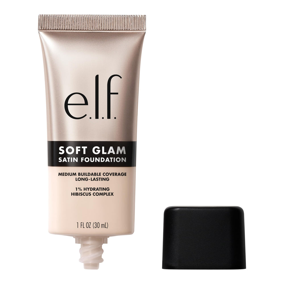 E. l. f. Soft Glam Medium Coverage Long-Lasting Vegan Foundation For Skin.