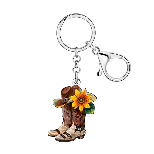 Western Cowboy Keychain for Women