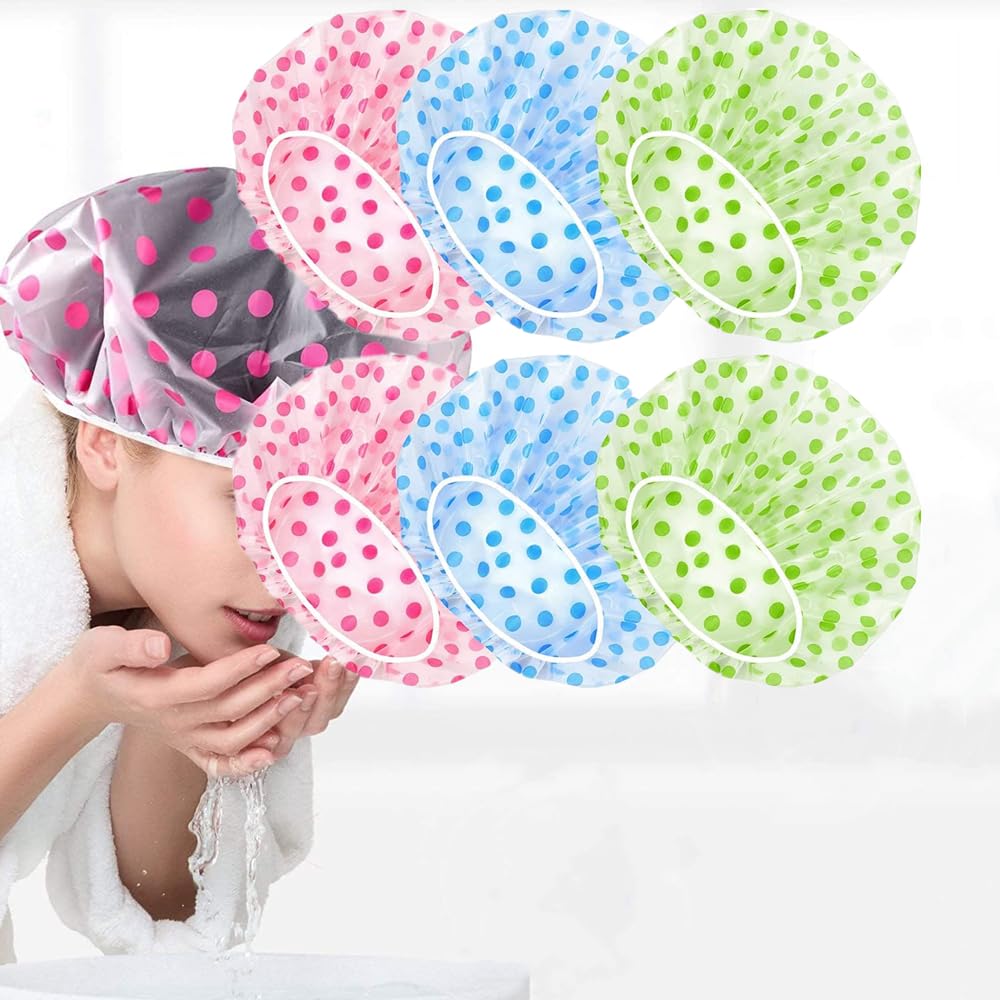 Waterproof Reusable Shower Caps for Women and Salon Use