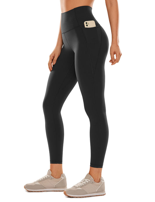 CRZ YOGA Womens Butterluxe Workout Leggings 25 Inches - High Waisted Gym Yoga Pants with Pockets ...