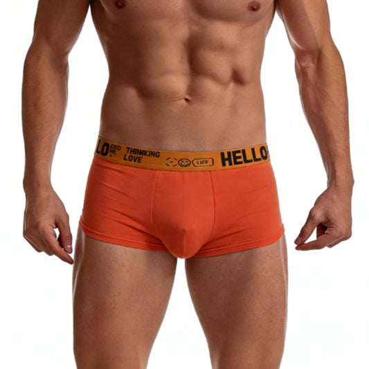 Soft Cotton Mens Boxer Briefs with Open Fly