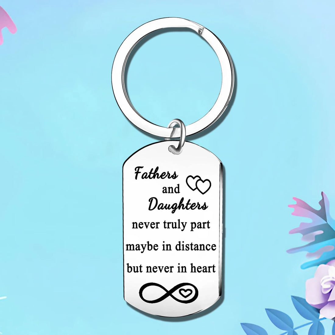 Dad Keychain Father Gifts from Daughter Son Father's Day Gifts Christmas Birthday Presents for Dad.