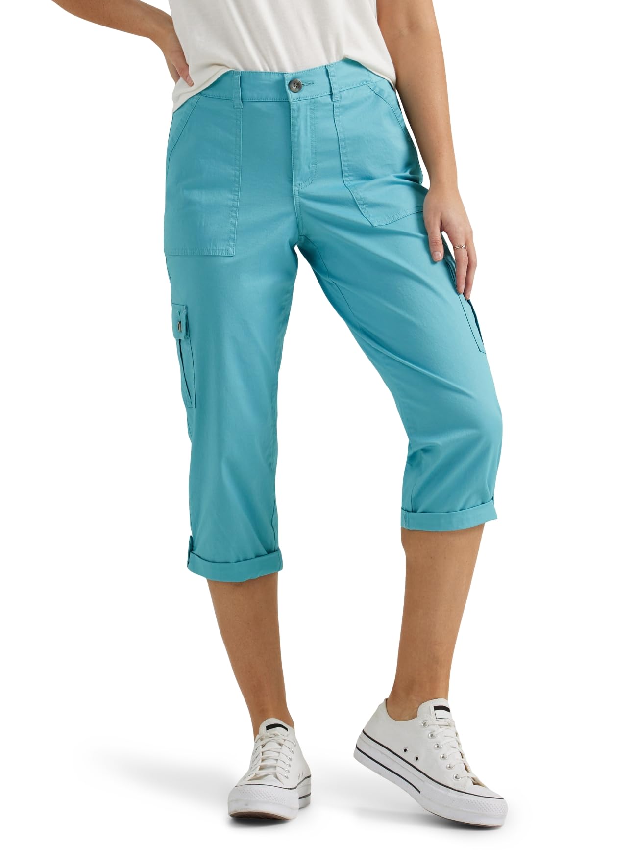 Lee Women's Ultra Lux Comfort with Flex-to-go Cargo Capri Pant. – Kiitn