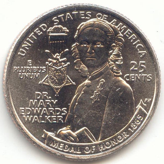 2024 D American Women, Washington Dr. Mary Edwards Walker Quarter Uncirculated.