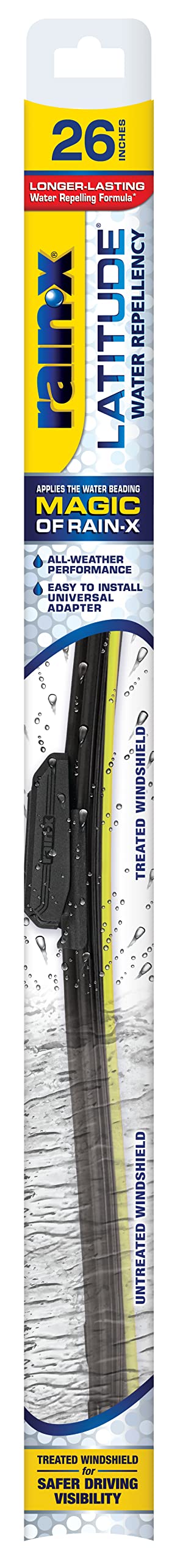 Rain-X Latitude 2-in-1 Windshield Wiper Blades for Automotive Replacement.