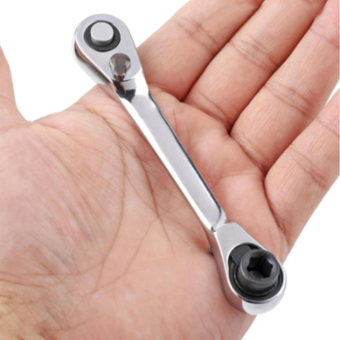 Mini Dual-Head Ratchet Wrench