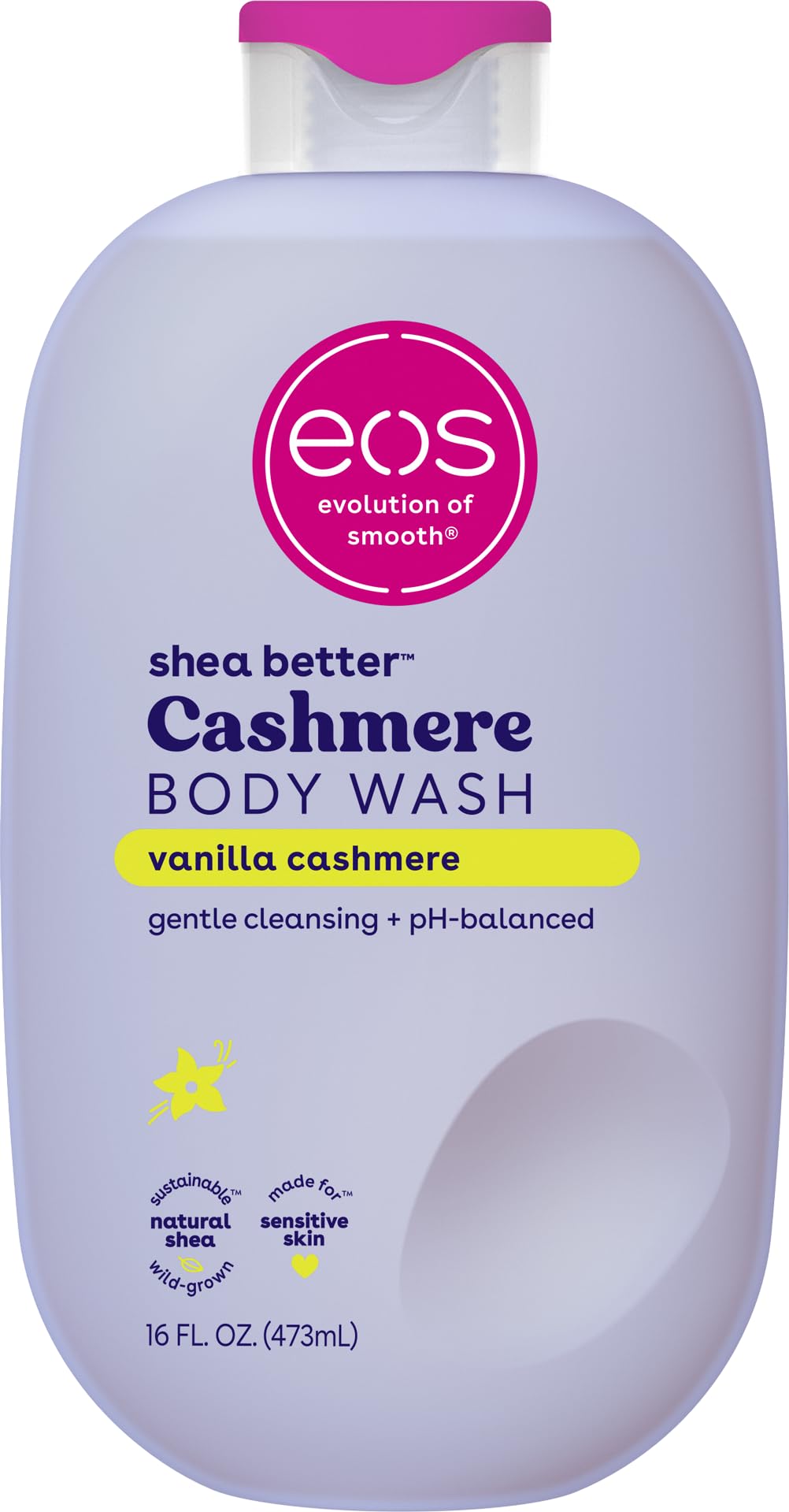 Luxurious Vanilla Cashmere Body Wash with Moisturizing and Nourishing Properties.