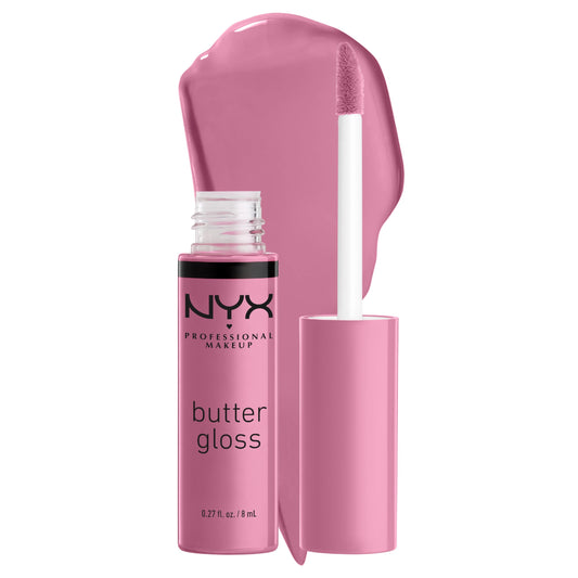 NYX PROFESSIONAL MAKEUP Butter Gloss, Non-Sticky Lip Gloss - Eclair (Pink).