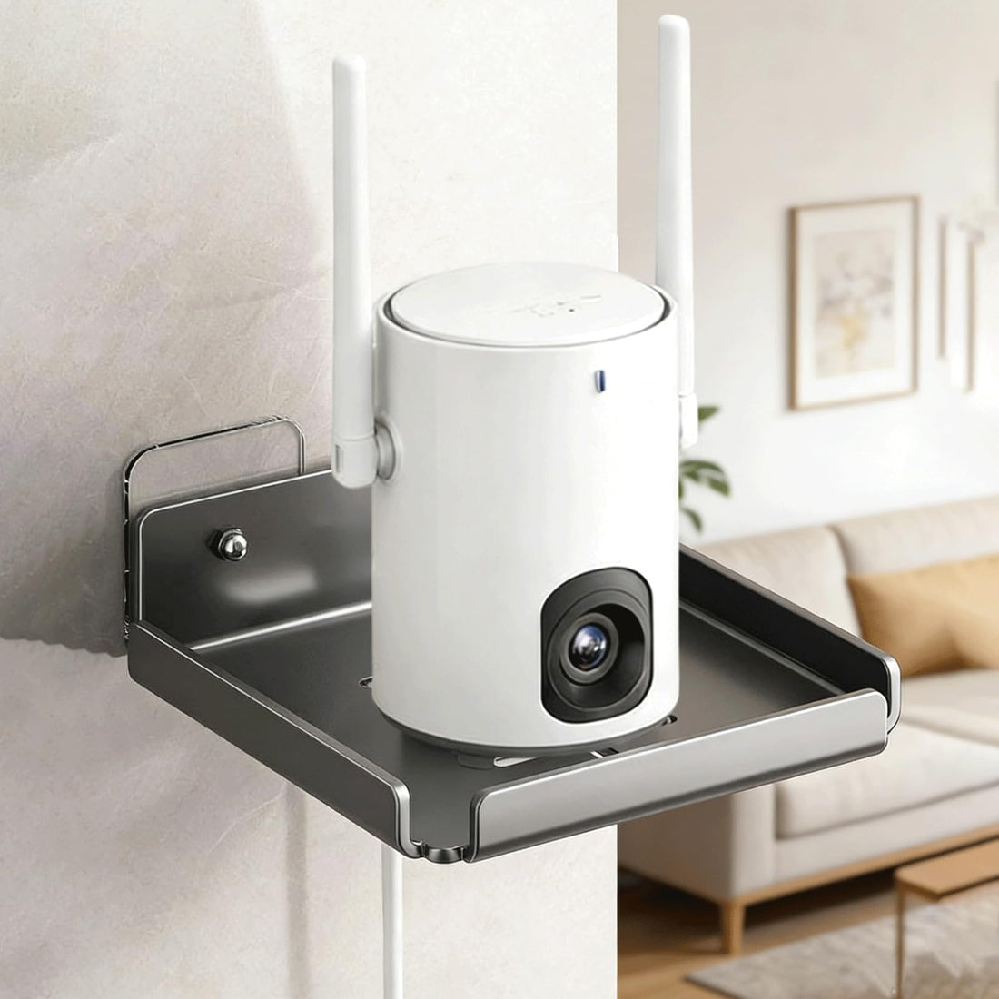 No-Drill Metal Security Camera Wall Mounts