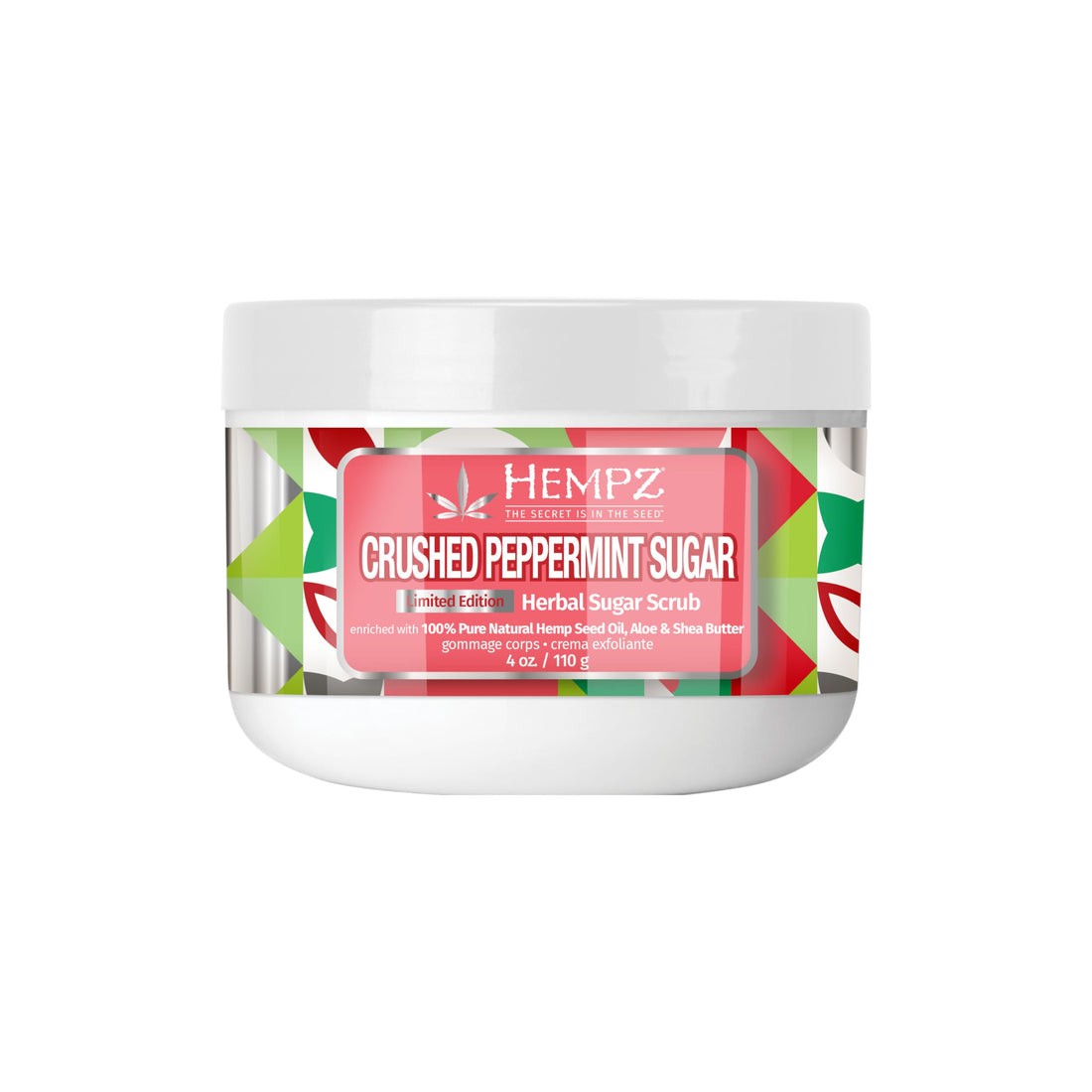 Luxurious Sugar Body Scrub with Peppermint Flavor, Perfect Holiday Gift Set.