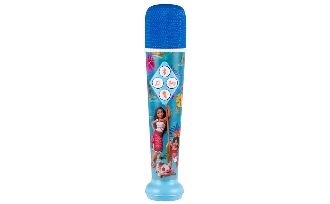 Kid-Friendly Karaoke Microphone with Light Show and Bluetooth Connectivity Feature.