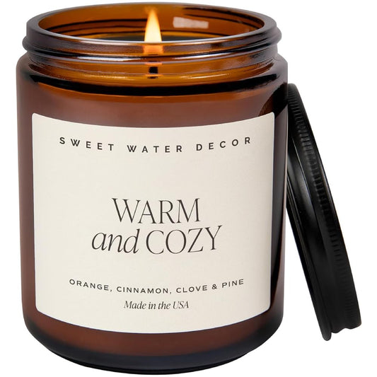 Warm and Cozy Home Scented Candle with Classic Spice Blend