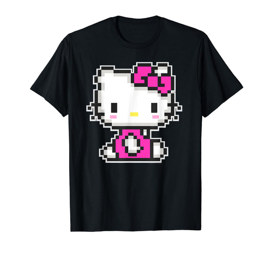 Hello Kitty Official Pixel Tee Shirt T-Shirt.