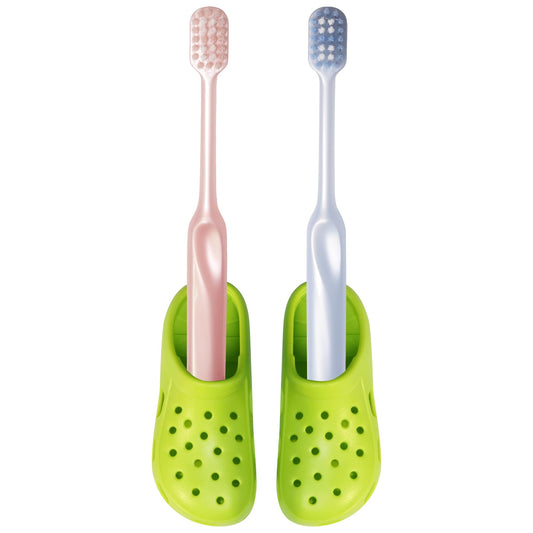 Green Fun Cave Toothbrush Holder Wall Mounted Bathroom Organizer