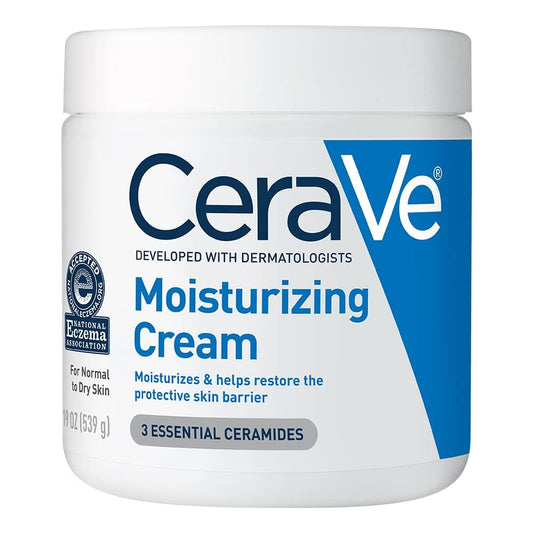 CeraVe Moisturizing Cream | Body and Face Moisturizer for Dry Skin | Body Cream with Hyaluronic Acid and Ceramides | ...