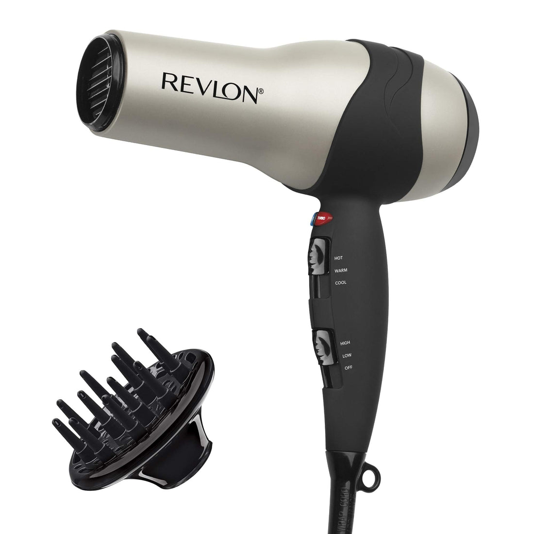 Revlon Turbo Hair Dryer with Advanced Ionic Technology and Ceramic Coating