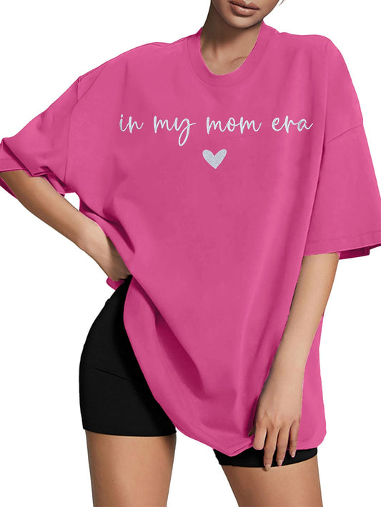 Oversized Mama Graphic T-Shirts for Women