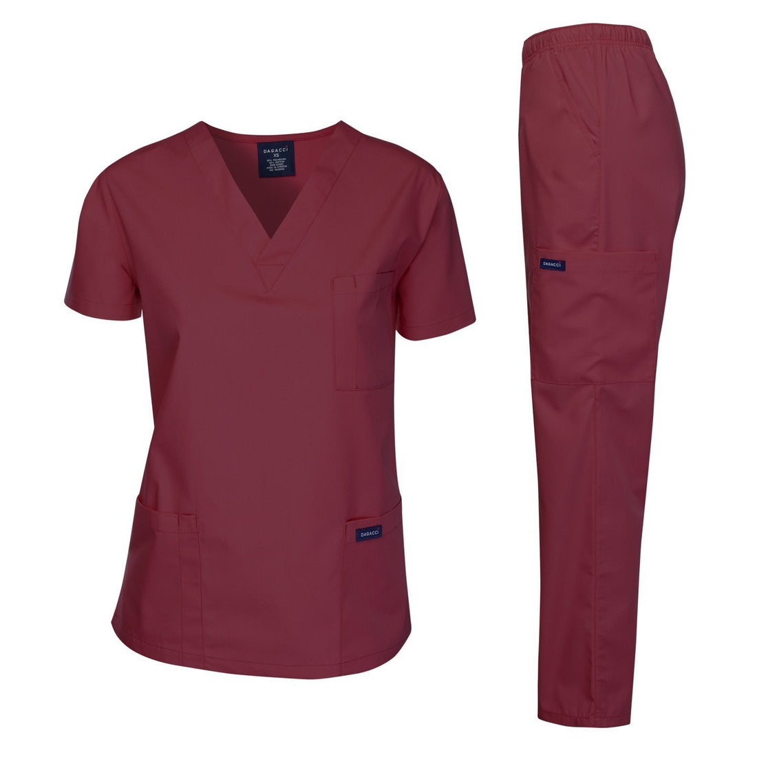 Dagacci Scrubs Medical Uniform Women and Man Scrubs Set Medical Scrubs Top and Pants.