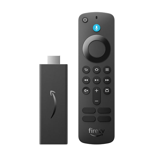 Amazon Fire TV Stick HD, free and live TV, Alexa Voice Remote, smart home controls, HD streaming.