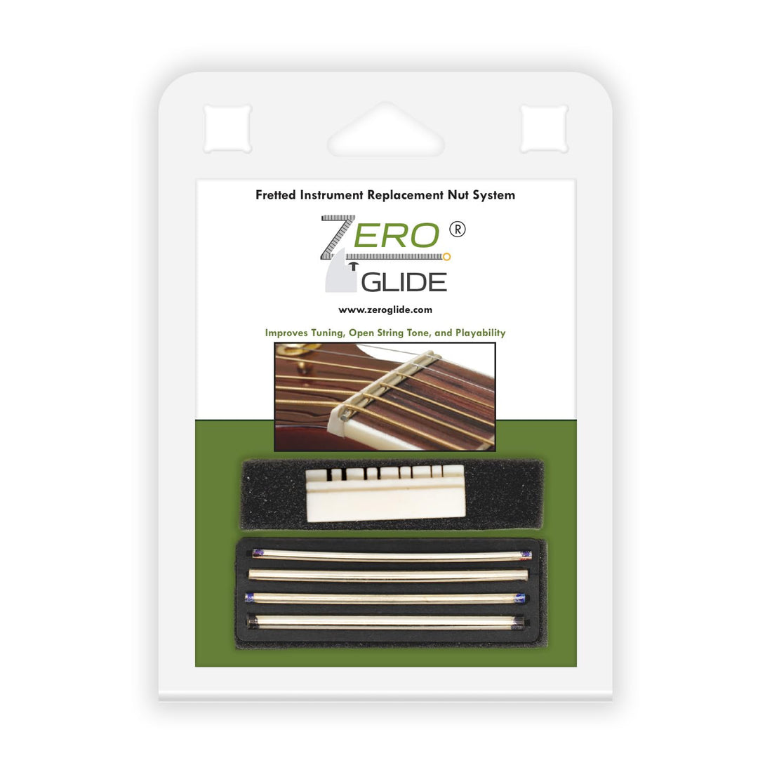 Zero Glide Slotted ZS-16 Mandolin Nut System