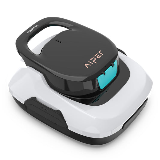 AIPER Scuba SE Robotic Pool Cleaner, Cordless Robotic Pool Vacuum, Lasts up to 90 Mins, Ideal for above Ground Pools Up ...