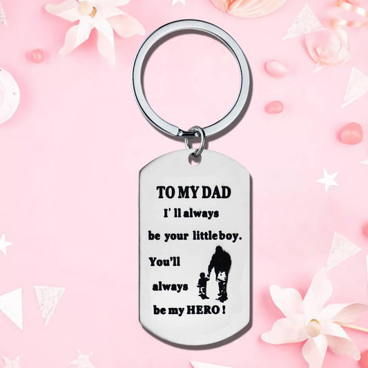 Dad Keychain from Son Father's Day Gifts Christmas Birthday Gifts for Daddy Father Presents.