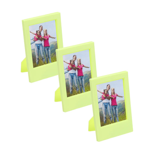 Yellow Mini Rectangle Picture Frames 2.4 x 3.5 Inch