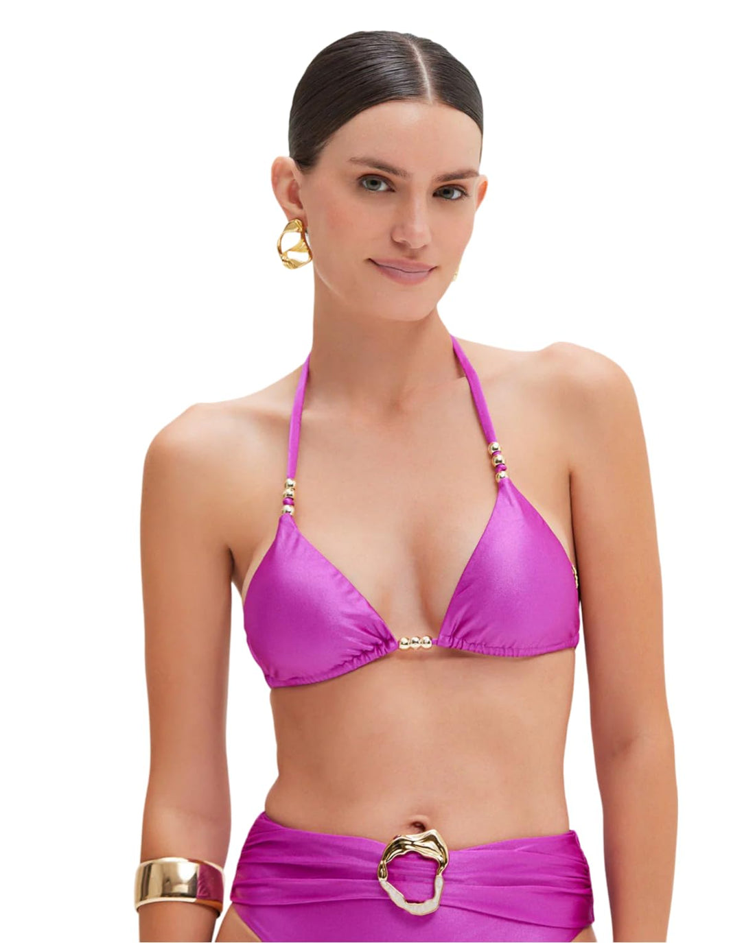 Vibrant, Colorful, and Playful Bikini Top with Retro Groovy Style