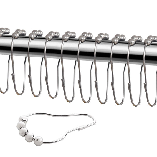 Rust-Resistant Stainless Steel Shower Curtain Hooks Rings