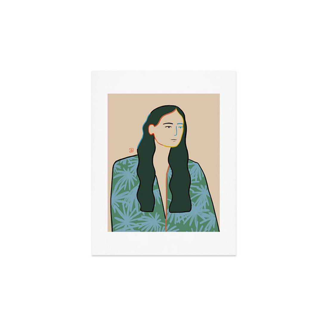 Custom Wall Art Print for Girl in Love Decor Lovely art print for girl's bedroom or home office ...