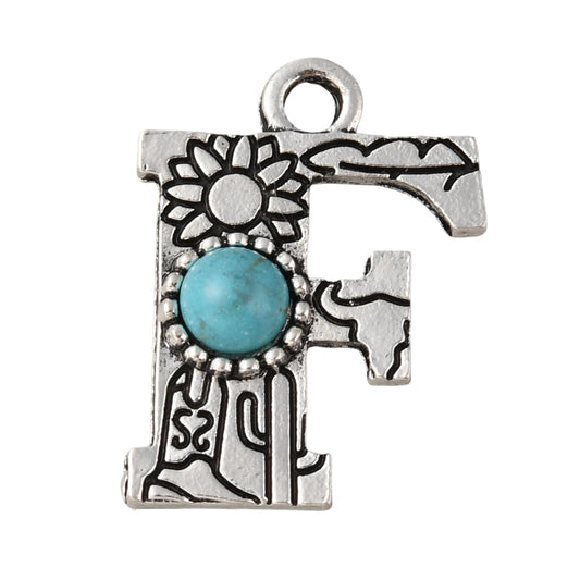 Tibetan Alphabet Pendants for DIY Jewelry Making