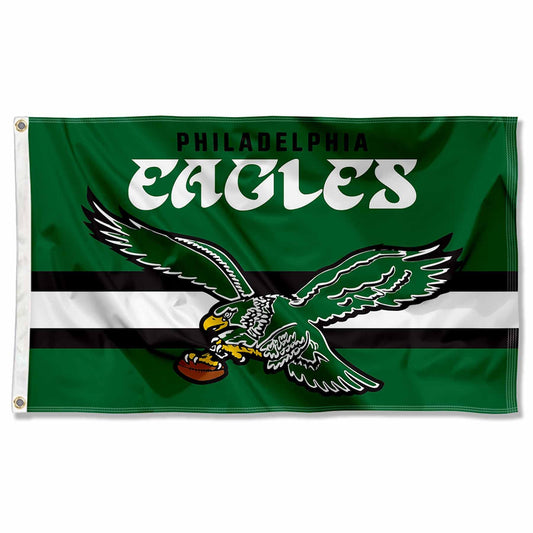 WinCraft Philadelphia Eagles Throwback Vintage Retro 3x5 Banner Flag.