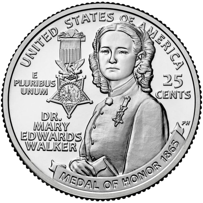 2024 P, D Dr. Mary Edwards Walker, American Women Quarter Series 2 Coin Uncirculated.