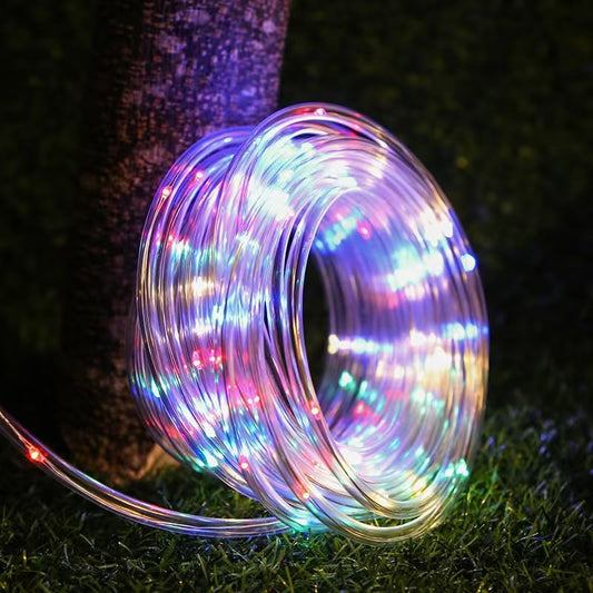 Solar Powered Outdoor String Lights for Pool and Yard Decoration