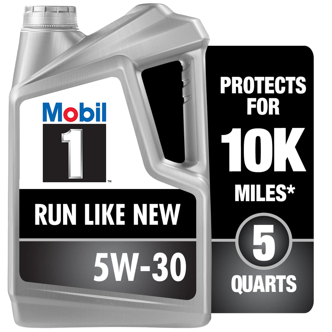 Mobil 1 Advanced Full Synthetic Motor Oil 5W-30, 5 Quart.