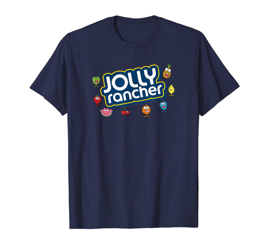 Jolly Rancher Fruits Gang Official Iconic Logo T-Shirt.