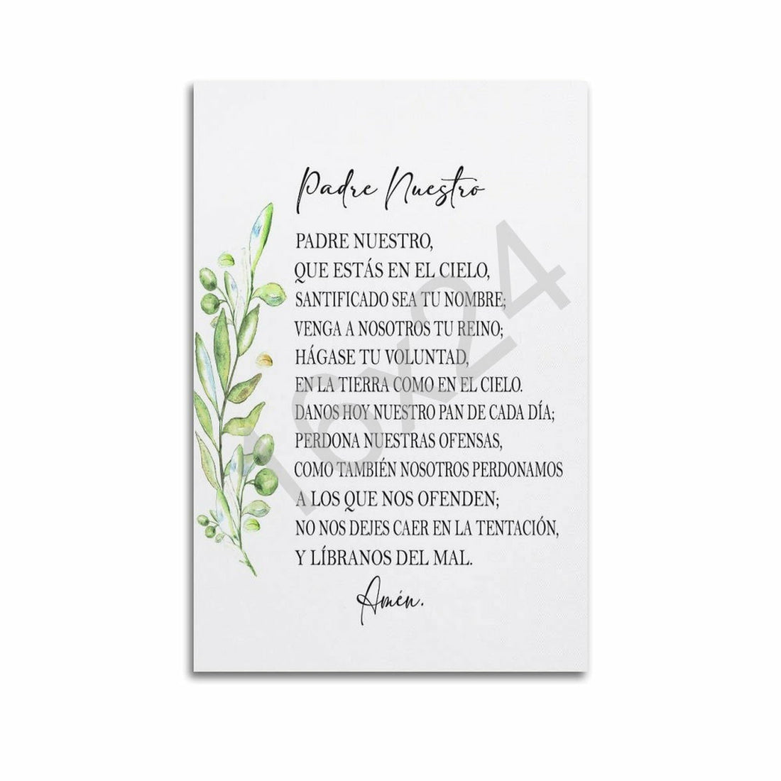 Spanish Lord's Prayer Printable Art