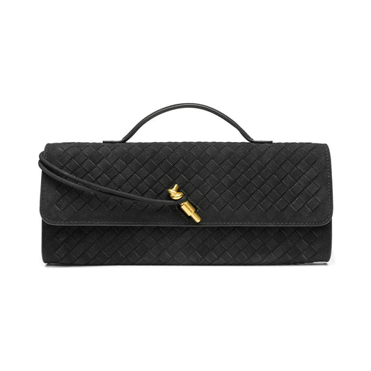 JYG Suede Woven Handbag for Women Trendy Evening Shoulder Bag Casual Clutch Purse Crossbody Satche...