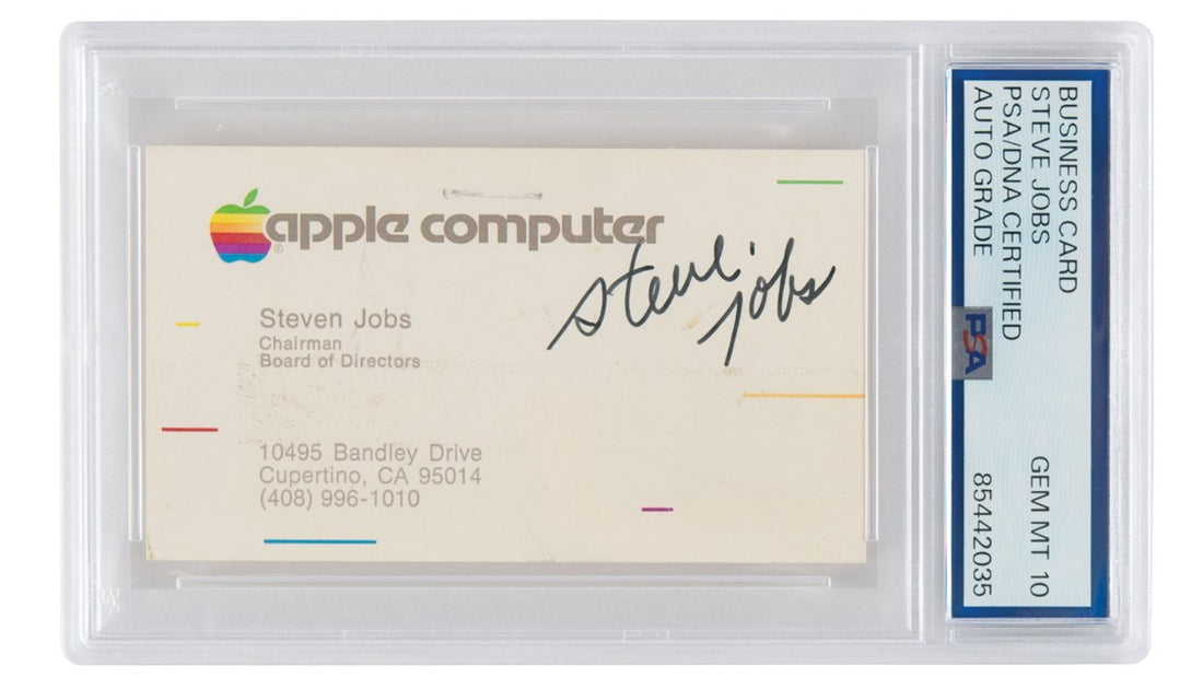 Rare Steve Jobs Signed Apple Business Card Up For Auction Sale