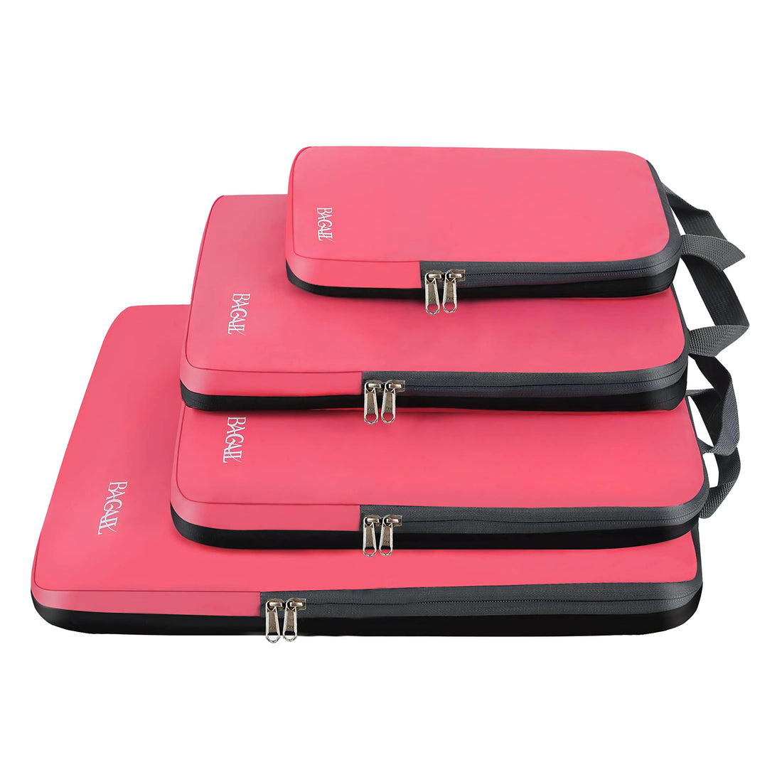 BAGAIL 4 Set/6 Set Compression Packing Cubes Travel Accessories Expandable Packing Organizers.